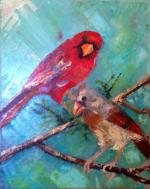 birds cardinal palette